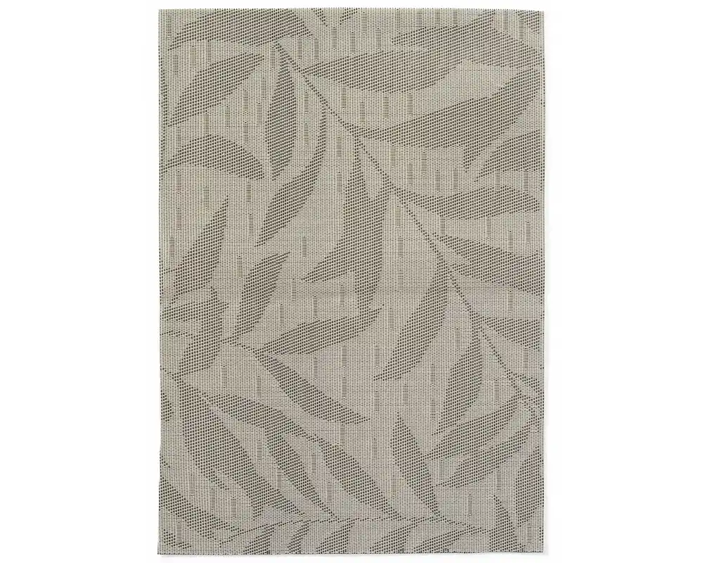 Fabrieksprijs Placemat bladeren - Lichtgrijs - 450x300mm - Set 6 stuks