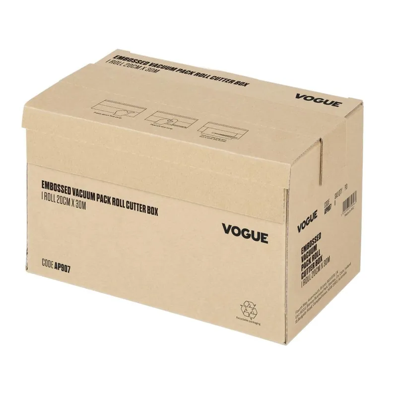 Lage Prijs Vogue vacuümverpakkingsrol met snijbox (reliëf) 200 mm breed