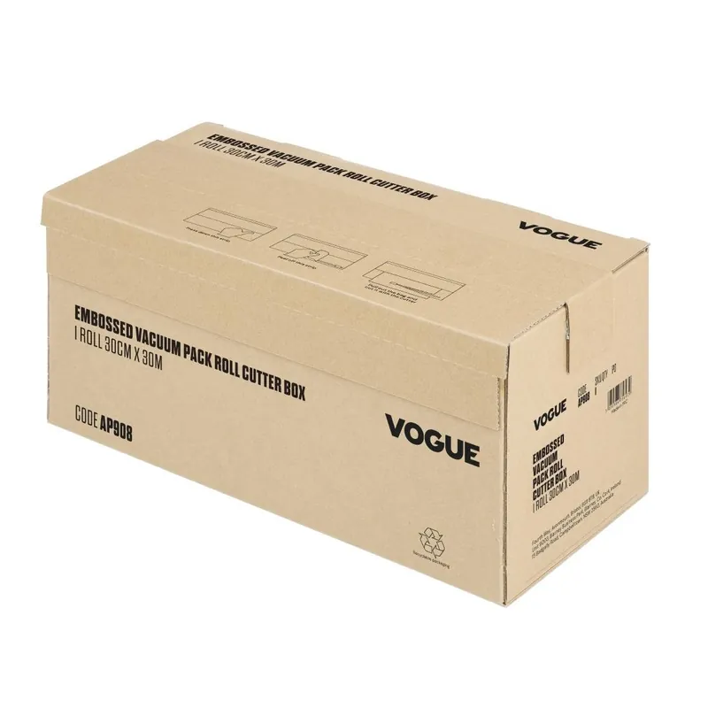 Vogue vacuümverpakkingsrol met snijbox (reliëf) 300 mm breed Laatste Kans