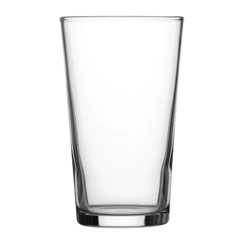 Utopia geharde conische bierglazen 280 ml CE-gemarkeerd (48 stuks) Finale Uitverkoop