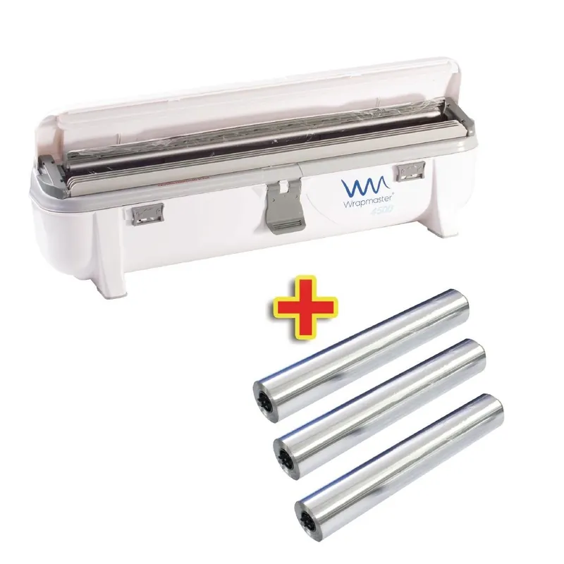 Direct Verzonden Speciale aanbieding Wrapmaster 4500 dispenser en 3 x 90m folie