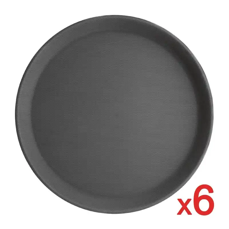 Bulk koop 6 Olympia kristallon polypropyleen ronde antislipdienbladen Express Levering