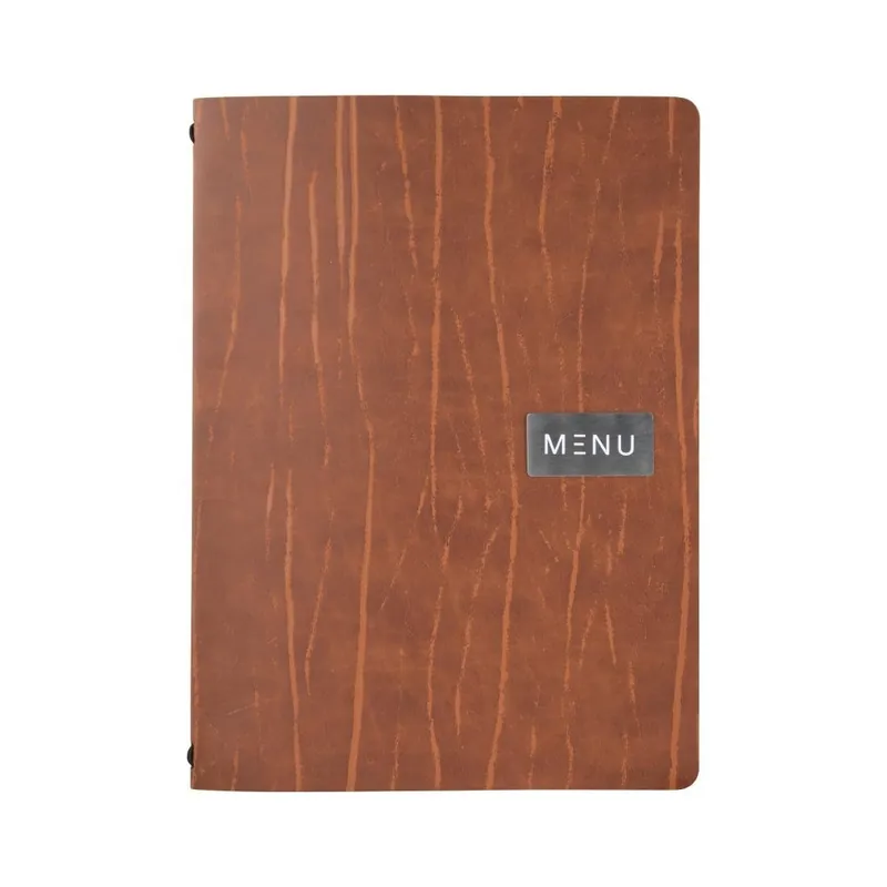 Snelle Levering Securit Leder Serie Ruga Bonded leather menukaart A4