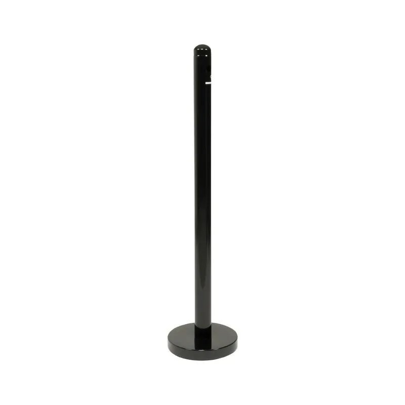 Direct Beschikbaar Securit Rookpaal en onderstel Zwart RVS - 100cm