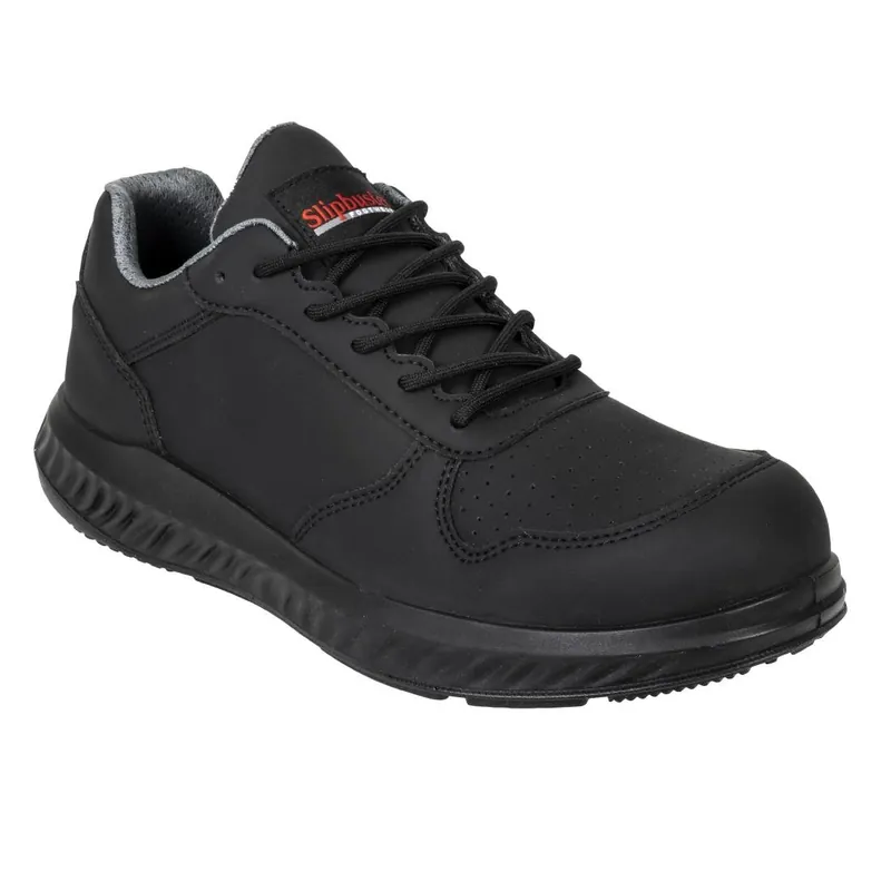 Slipbuster sneakers van gerecyclede microvezels matzwart 45 Flitsaanbieding