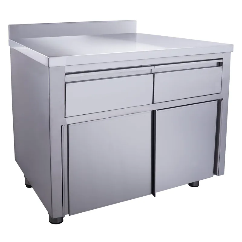 SARO Schuifdeurkast, 2 lades 1000X700mm +Opstaande rand Fabrieksprijs