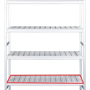Direct Verzonden SARO Aluminium plank met kunststof roosters 475x1330mm