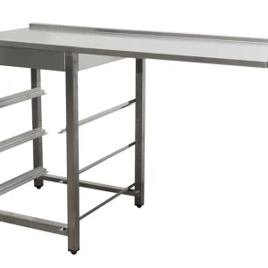 Speciale Aanbieding SARO afvoertafel voor vaatwasser rechts, 1 bak, 1600 mm