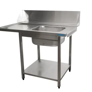 Premium SARO aanvoertafel voor vaatwasser rechts, 1 bak,1200 mm
