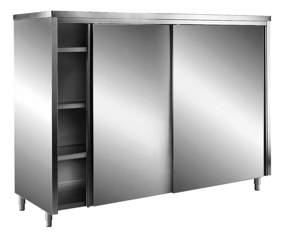 SARO RVS opbergkast, AISI 430, plat dak, 1600x600 Superprijs