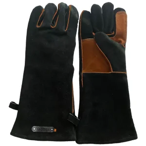 Alleen Vandaag BBQ handschoen - Suede - Zwart/cognac