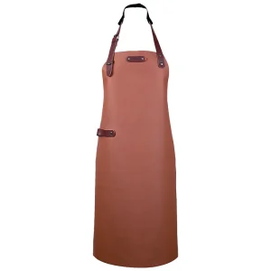 Leren schort 74cm - Nekband - Cognac Speciale Aanbieding