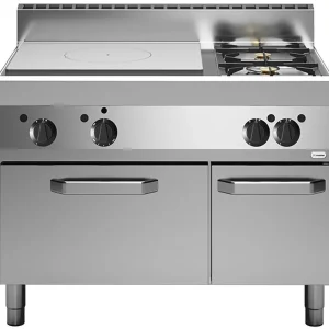 Tijdelijk Beschikbaar Modular doorkookplaat - Met gasoven en 2 kookpitten - Aardgas - 65x110cm