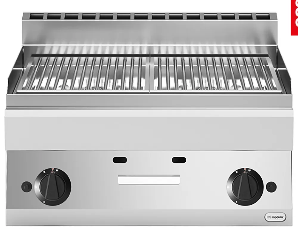 Lavasteengrill Modular - Aardgas - Spijlenrooster - 65x70cm Betrouwbaar