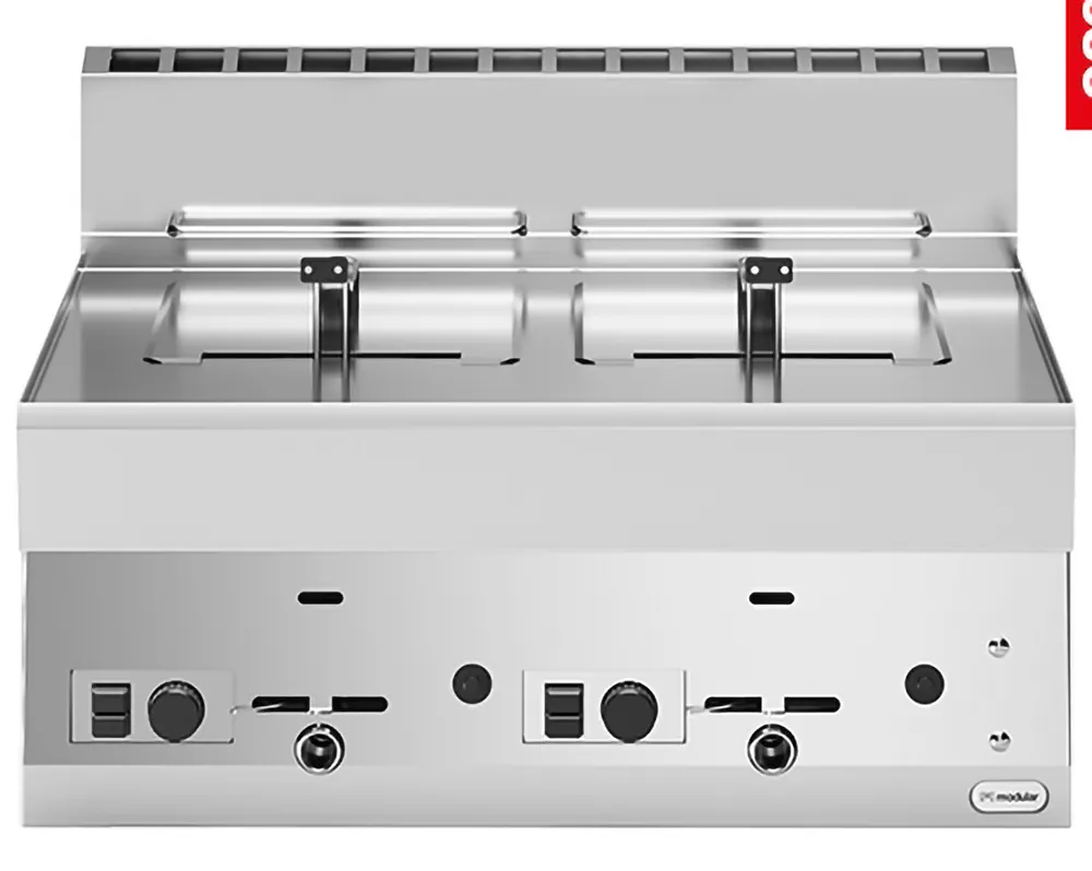 Friteuse 2x0,8L Modular - Propaan - 65x70cm Laatste Versie
