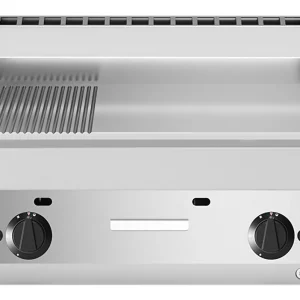 Alleen Vandaag Modular bakplaat glad/geribd - Propaan - 65x70cm