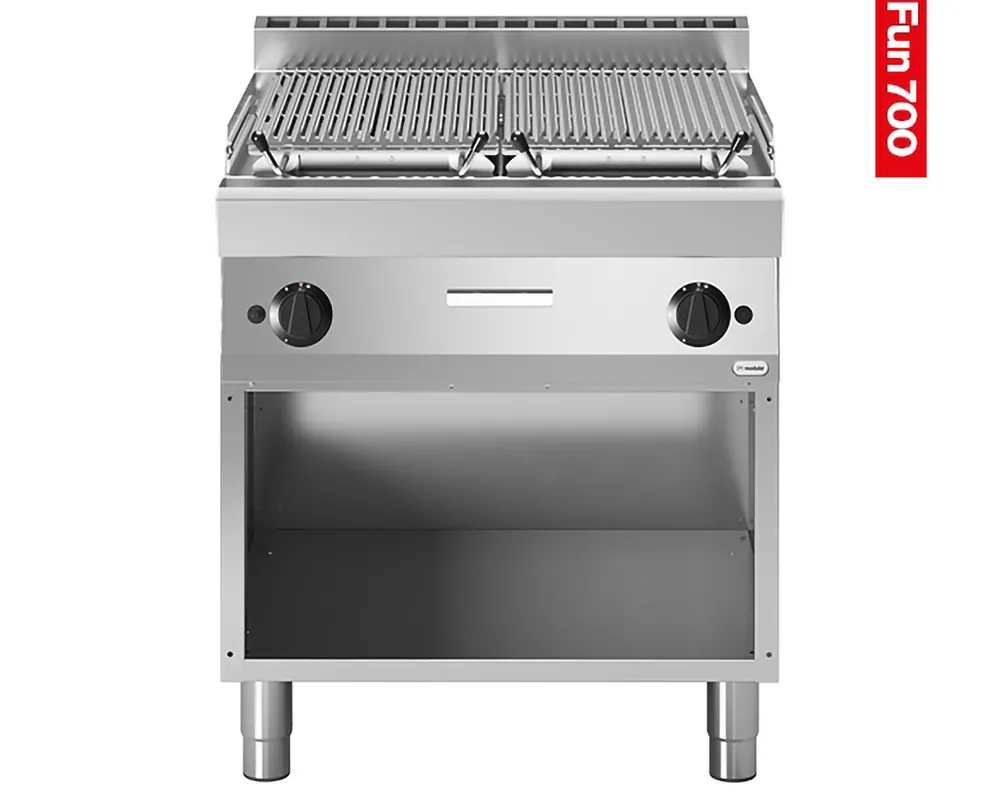 Actieprijs Lavasteengrill Modular - 2 zones - Propaan - 80x70x99cm