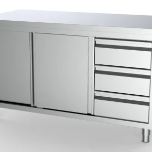 Must-Have 700 Werktafel Schuifdeuren Laden Rechts 1400