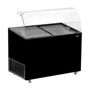 Actieprijs Schepijsvitrine Java Zwart 8X5 Ltr