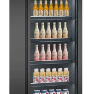 Beperkte Voorraad Koelkast 1 Glasdeur Zwart Ceb-500R Bl