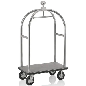 Bagagewagen - geborsteld RVS - 191 cm Dagaanbieding