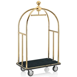Bagagewagen - RVS goudkleurig - zwart Koop Online
