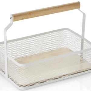 Veilige Betaling Mand - Houten Handvat - Wit