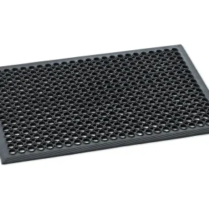 Gecertificeerd Deurmat - Zwart - Rubber