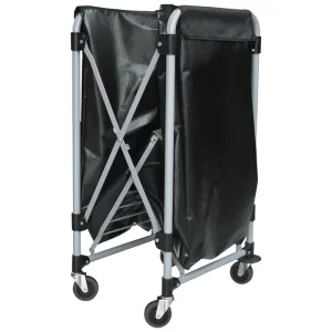 Waswagen met 1 waszak - ijzer en PVC - 9 kg Op = Op
