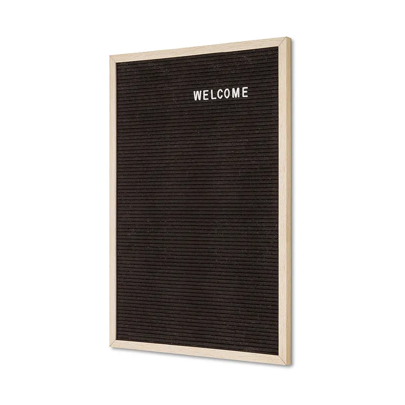 Letterbord Lichtbruin 40 x 60 cm met Houten Lijst Meest Verkocht
