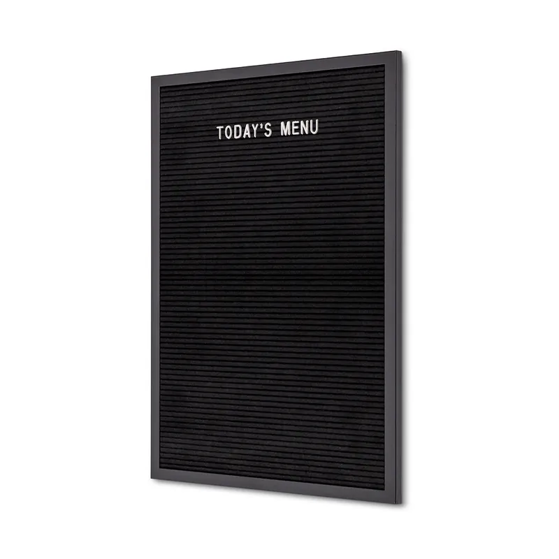 Letterbord Zwart 40 x 60 cm met Zwarte Lijst Veilige Betaling