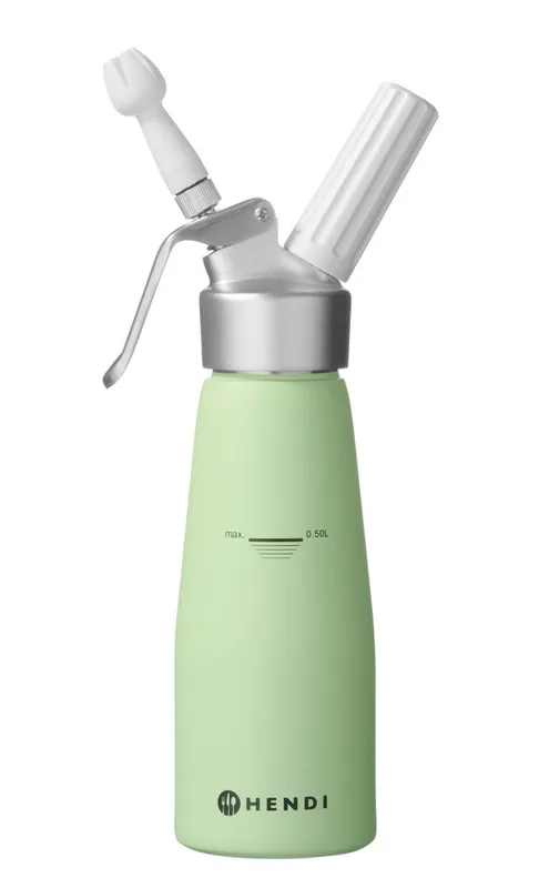 Slagroomapparaat - 0,5L - Pastelgroen - ?80x(H)260mm Hoge Kwaliteit