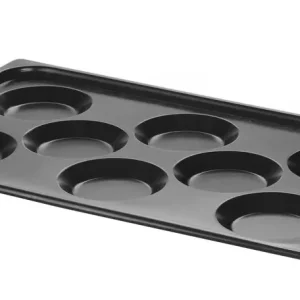 Beperkt Aanbod Bakplaat voor eieren - met anti-aanbak coating CONVECTOMAT EGGPLATE - GN 1/1 - Zwart - 530x325x(H)26mm