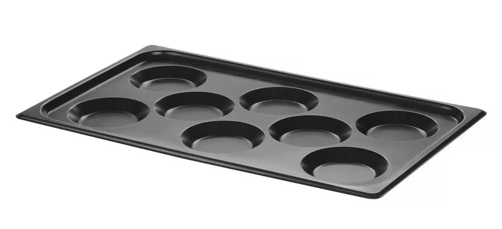 Beperkt Aanbod Bakplaat voor eieren - met anti-aanbak coating CONVECTOMAT EGGPLATE - GN 1/1 - Zwart - 530x325x(H)26mm