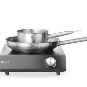 Set: Inductie kookplaat 3500W + steelpan + koekenpan - Zwart - 220-240V/3500W - 320x395x(H)95mm Superprijs