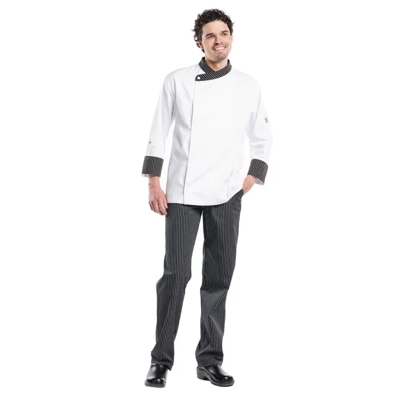 Gratis Retour Chaud Devant Ligne Noir pantalon zwart-wit gestreept 46