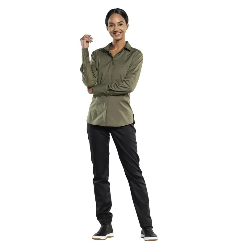 Hete Deal Chaud Devant dames ufx moss blouse 3xl