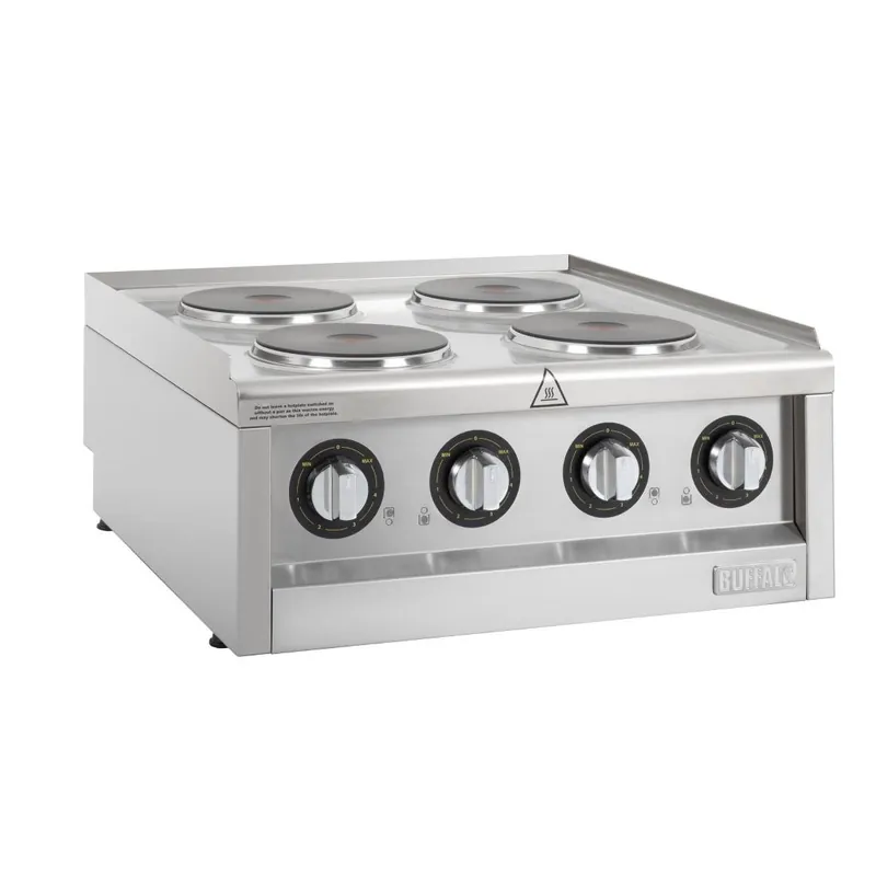 Flitsaanbieding Buffalo 600-serie elektrische kookplaat met 4 kookzones