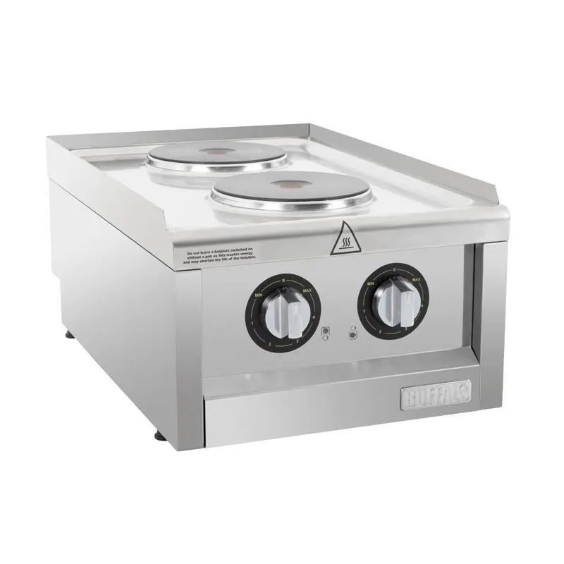 Hete Deal Buffalo 600-serie elektrische kookplaat met 2 kookzones