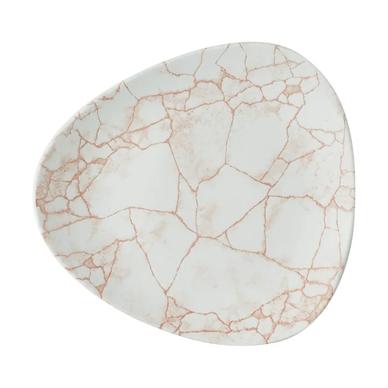 Superprijs Churchill Studio Prints Kintsugi Lotus Coral borden 254mm (Pak van 12)