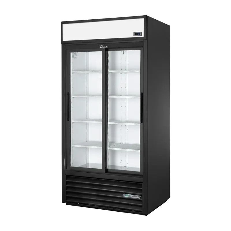 True staande dubbel deur merchandiser koelkast gdm-33-hc-ld blk Premium