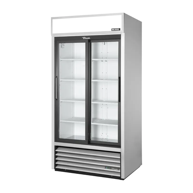 True staande dubbele deur merchandising koelkast aluminium gdm-33-hc-ld Laatste Kans