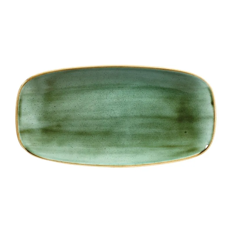 Bestseller Churchill Stonecast Samphire Green chefs ovaal bord 29.8 x 15.2 cm pak van 12