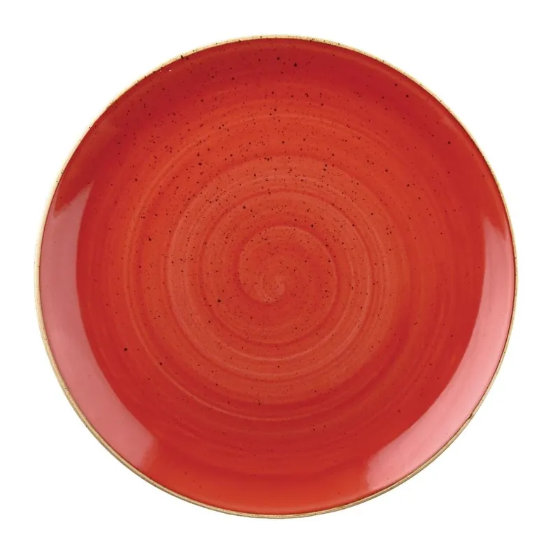 Betaalbaar Churchill Stonecast Berry Red Evolve coupe bord 26 cm pak van 12