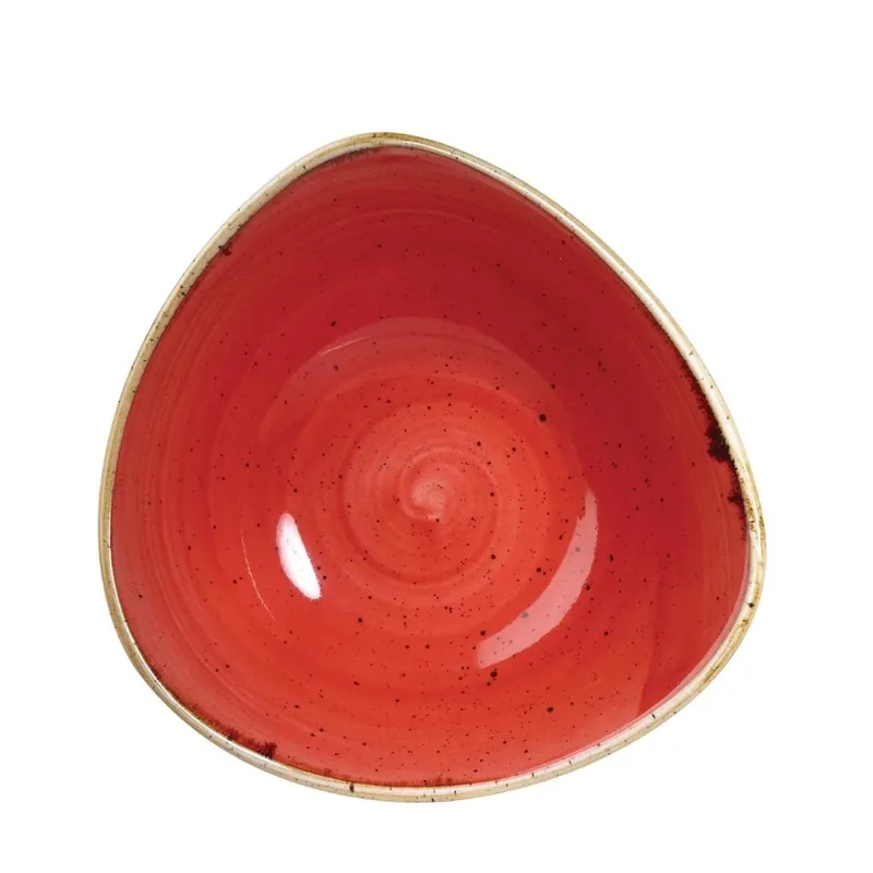 Churchill Stonecast Berry Red Lotus kom 22.9 cm pak van 12 Hete Deal
