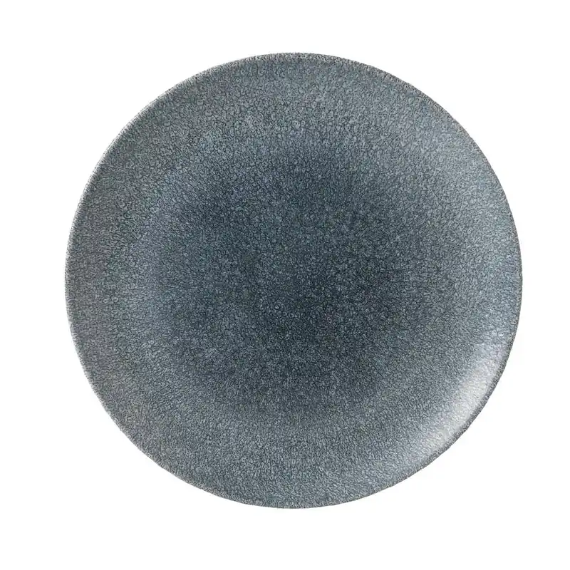 Aanbieding Churchill Raku Topaz Blue Evolve coupe bord 26 cm pak van 12