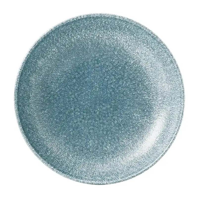 Churchill Raku Topaz Blue Evolve coupe kom 24.8 cm pak van 12 Flitsaanbieding