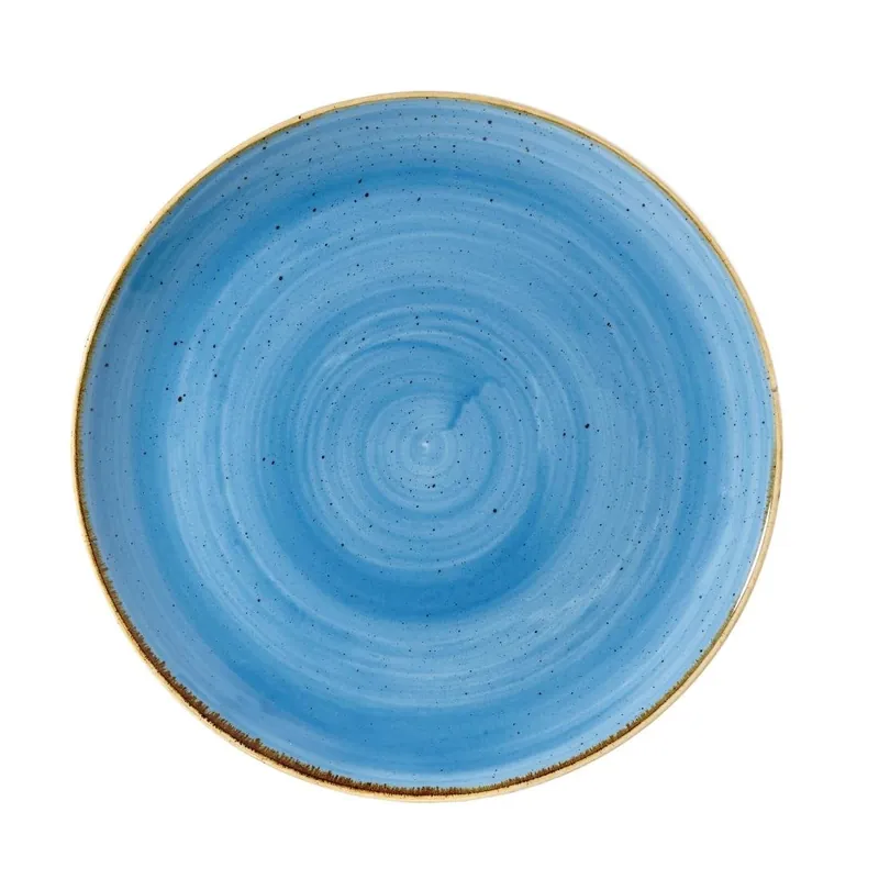 Beste Prijs Churchill Stonecast Cornflower Blue rond bord pak van 6