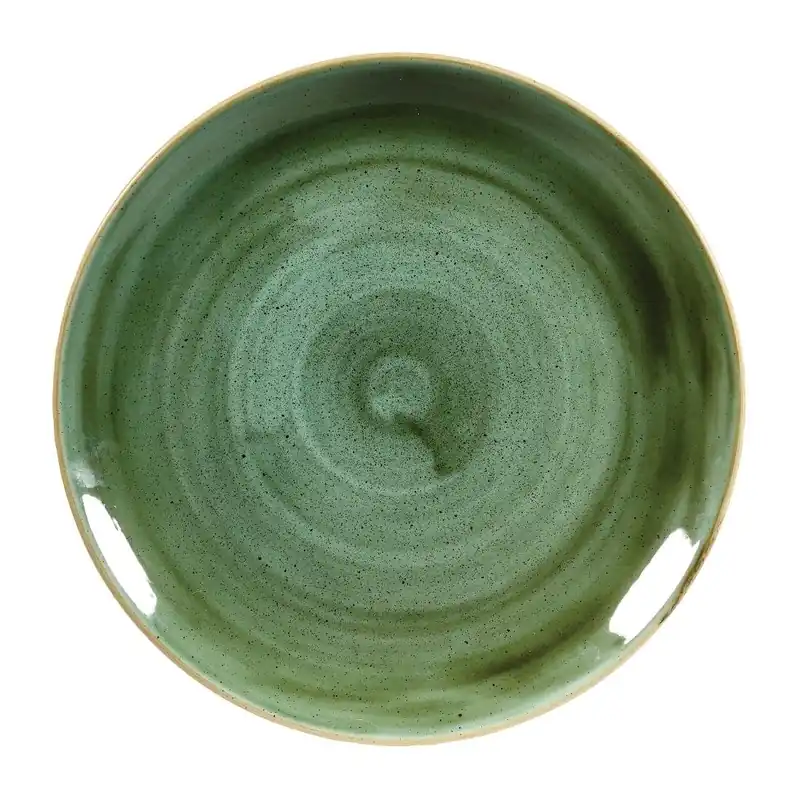 Churchill Stonecast Samphire Green Evolve coupe bord 28.6 cm pak van 12 Rechtstreeks Van De Fabrikant