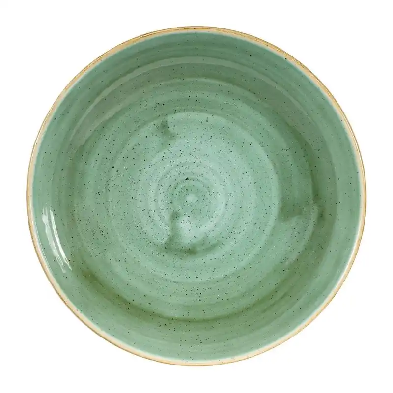 Koop Vandaag Churchill Stonecast Samphire Green Evolve coupe kom 24.8 cm pak van 12